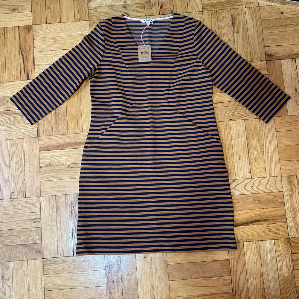 Boden Bronte Ottoman 3/4 Sleeve Dress NWT